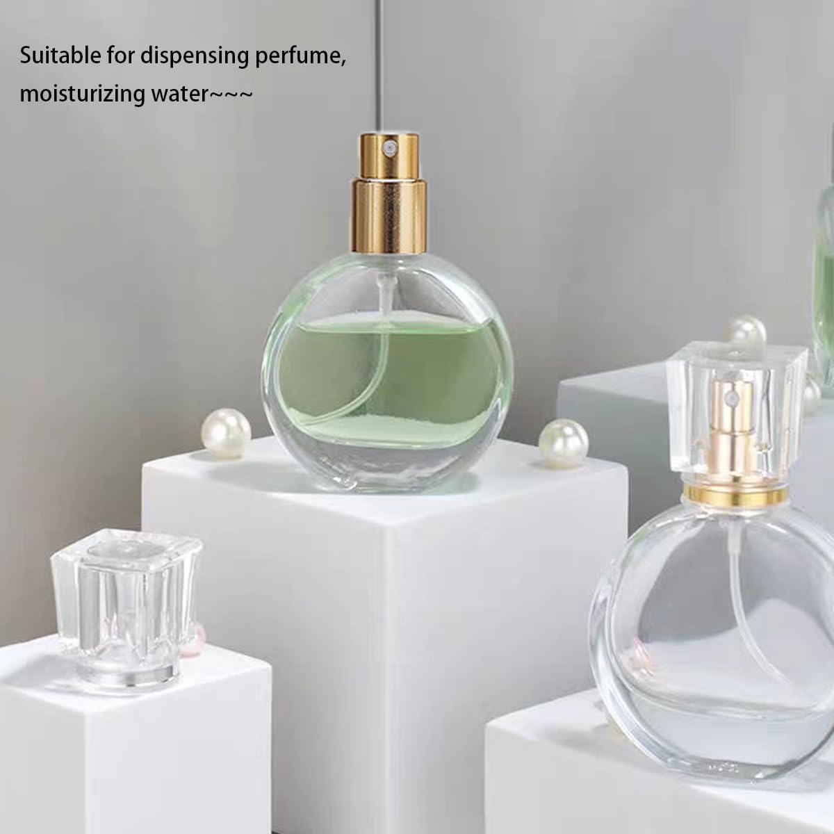 3 Pcs Perfume Bottle Atomizers,1 oz Refillable Fine Mist Sprayer Empty Fragrance Bottles Portable Travel Perfume Dispenser Containers for Essential Oil perfumery(30ml)