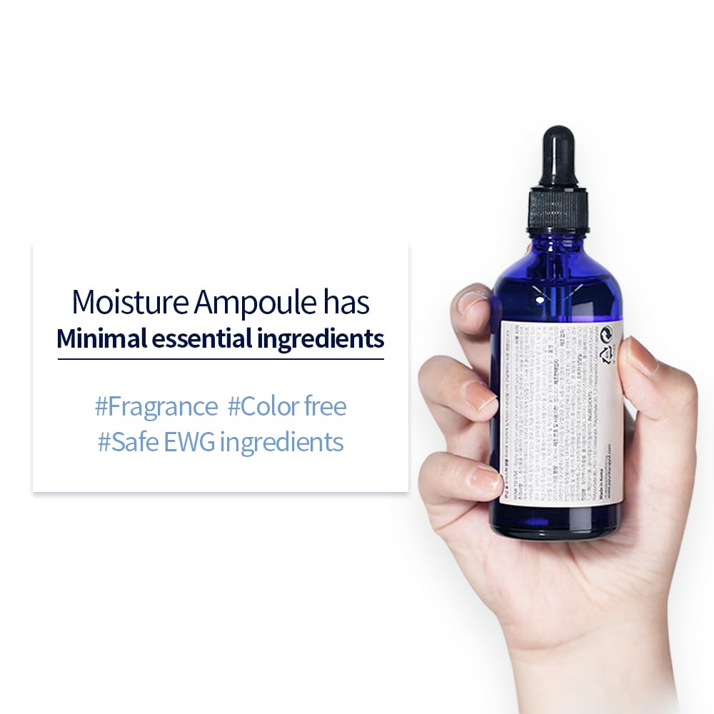 Pyunkang Yul PKY Moisture Ampoule - Korean Serum for Face - Making Moisture Barrier Maintaining the Skin Moisturized - Daily Face Moisturizer for Oily and Combination Skin Types - 3.4 Fl Oz