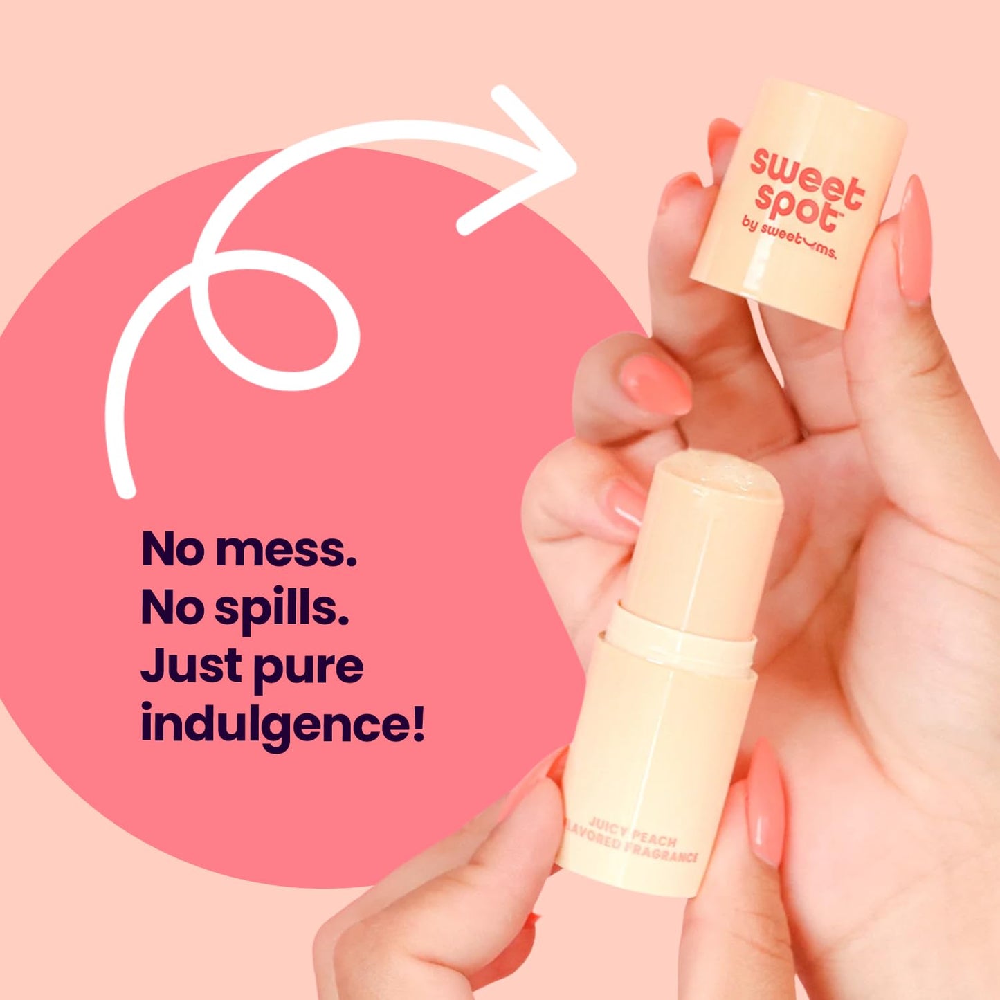 SweetSpot Flavored Solid Perfume Stick, Portable Travel Perfumes for Women, Long Lasting Fragrances, Non Sticky Formula, Natural Ingredients, Fragrance Stick (Watermelon)