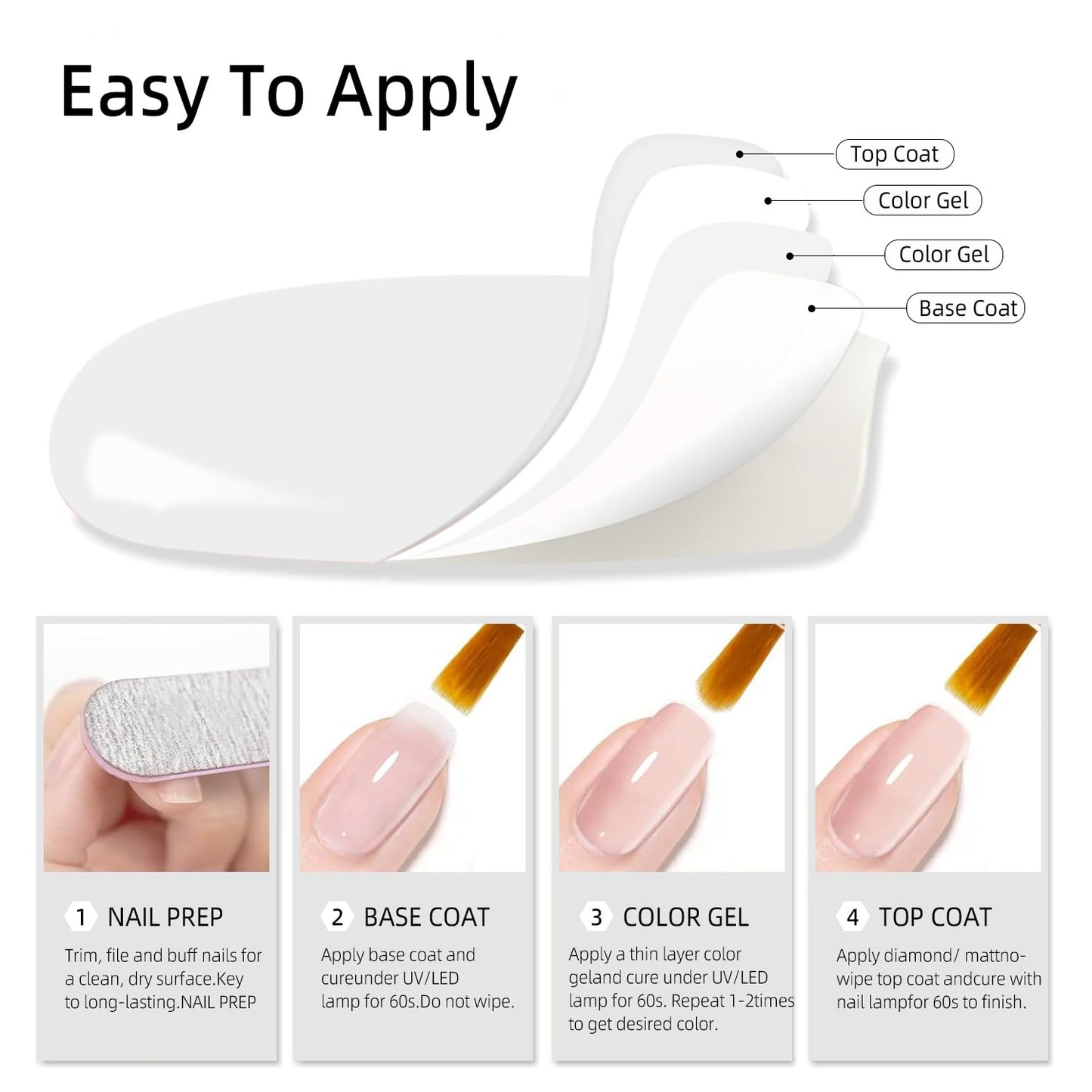 Major Dijit Matte Nail Polish Air Dry Nail Art Varnish (White, 10 ML)