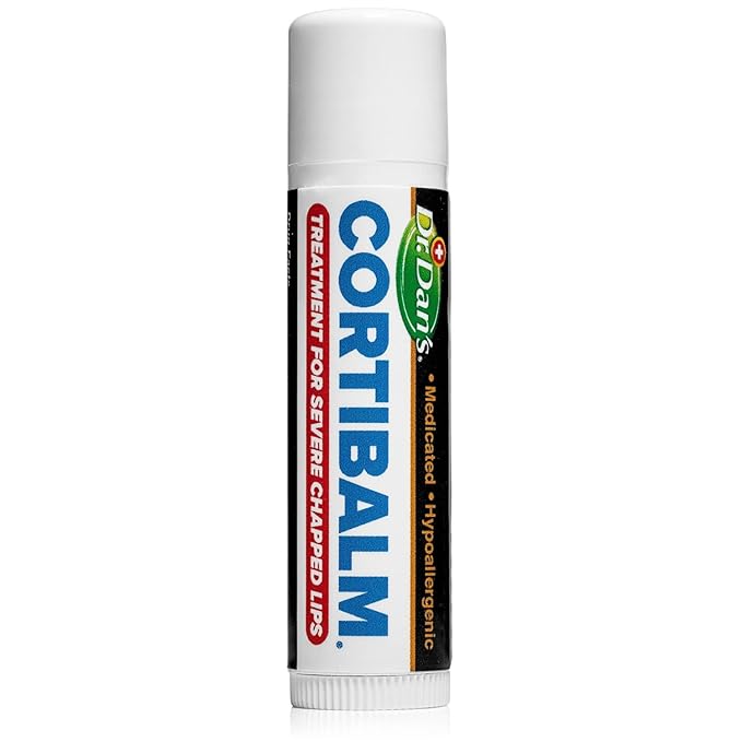 Dr. Dan's Cortibalm-5 Pack- for Dry Cracked Lips- Healing Lip Balm for Severely Chapped Lips - Designed for Men, Women and Children -