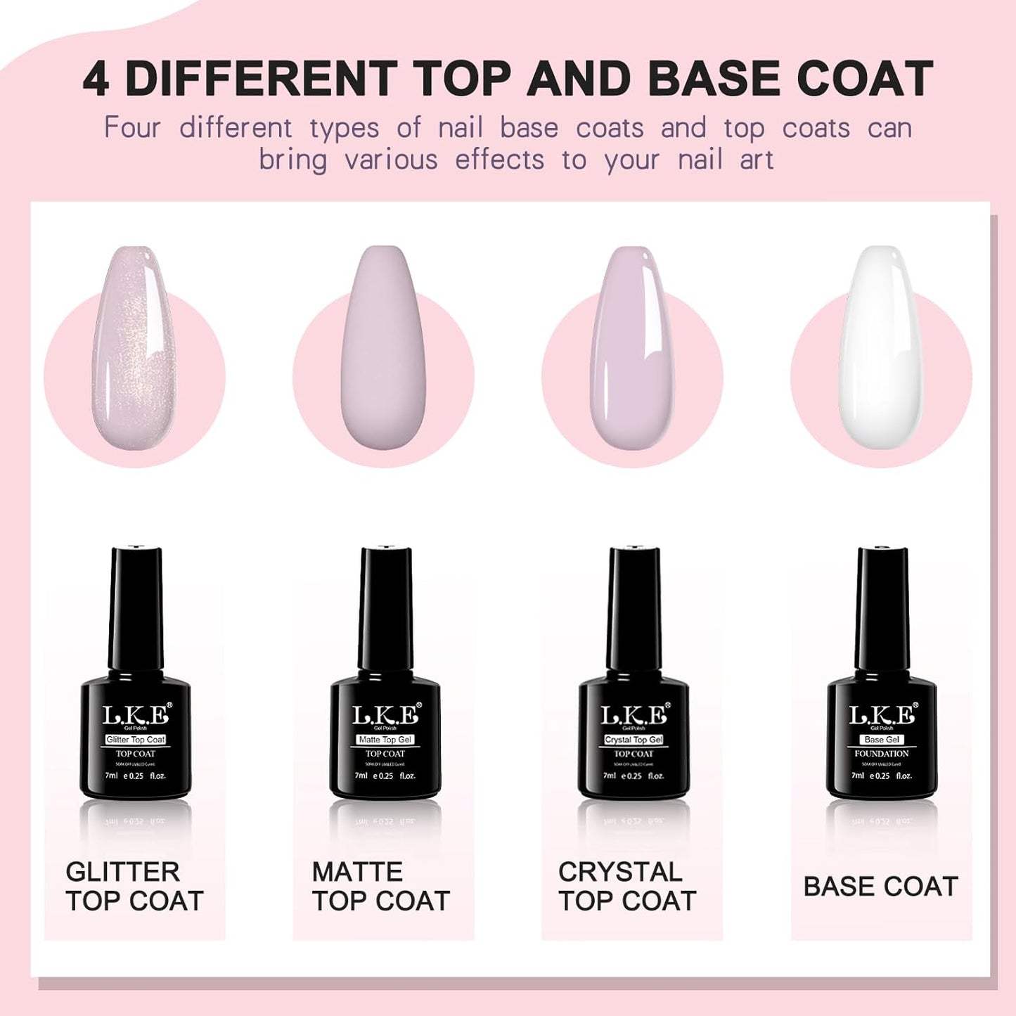 LKEE Gel Nail Polish Kit with U V Light 108W, 65 Pcs Gel Nail Polish Set All Season Gels Nail Kit Essential Manicure Tools for DIY Nails Art Gifts for Women (36KIT-color 1)