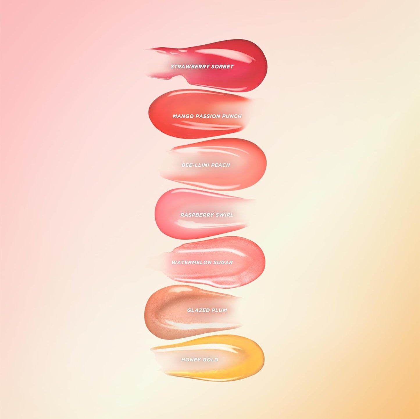 Gisou Honey Infused Hydrating Lip Oil, Nourishing Lip Moisturizer for Dry Lips, High Shine, Smooth Finish, Sheer Hot Coral Shade, Tropical Mango Passion Fruit Scent, Mango Passion Punch, 8ml