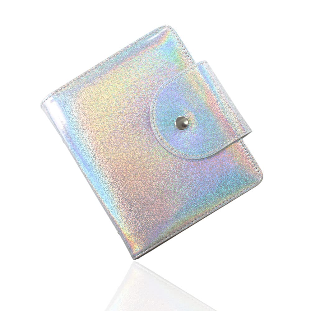 Yigo 20 Slots Image Stamper Plate Collection Laser Color Nail Art Stamp Plate Stamping Plates Cases Stamp Nail Template Organzier for 9.5X14.5CM Size Nail Art Plates (C-Silver)