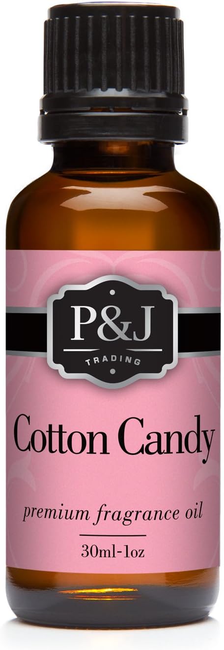 P&J Trading - Cotton Candy Scented Oil 30ml - Fragrance Oil for Candle Making, Soap Making, Diffuser Oil