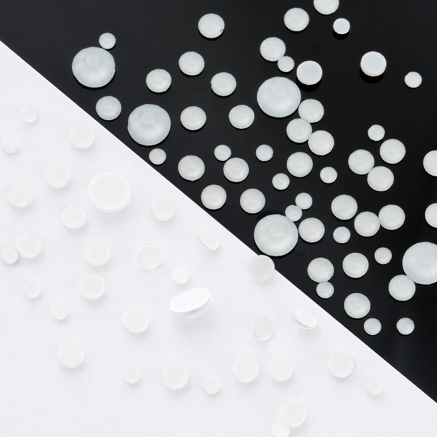 Neon White Flatback Rhinestones, Glass Rhinestones for Nail Art and Craft, Glue Fix, Loose Crystal Gemstones(Neon White, SS6, 1440pcs, 1.9-2.0mm)