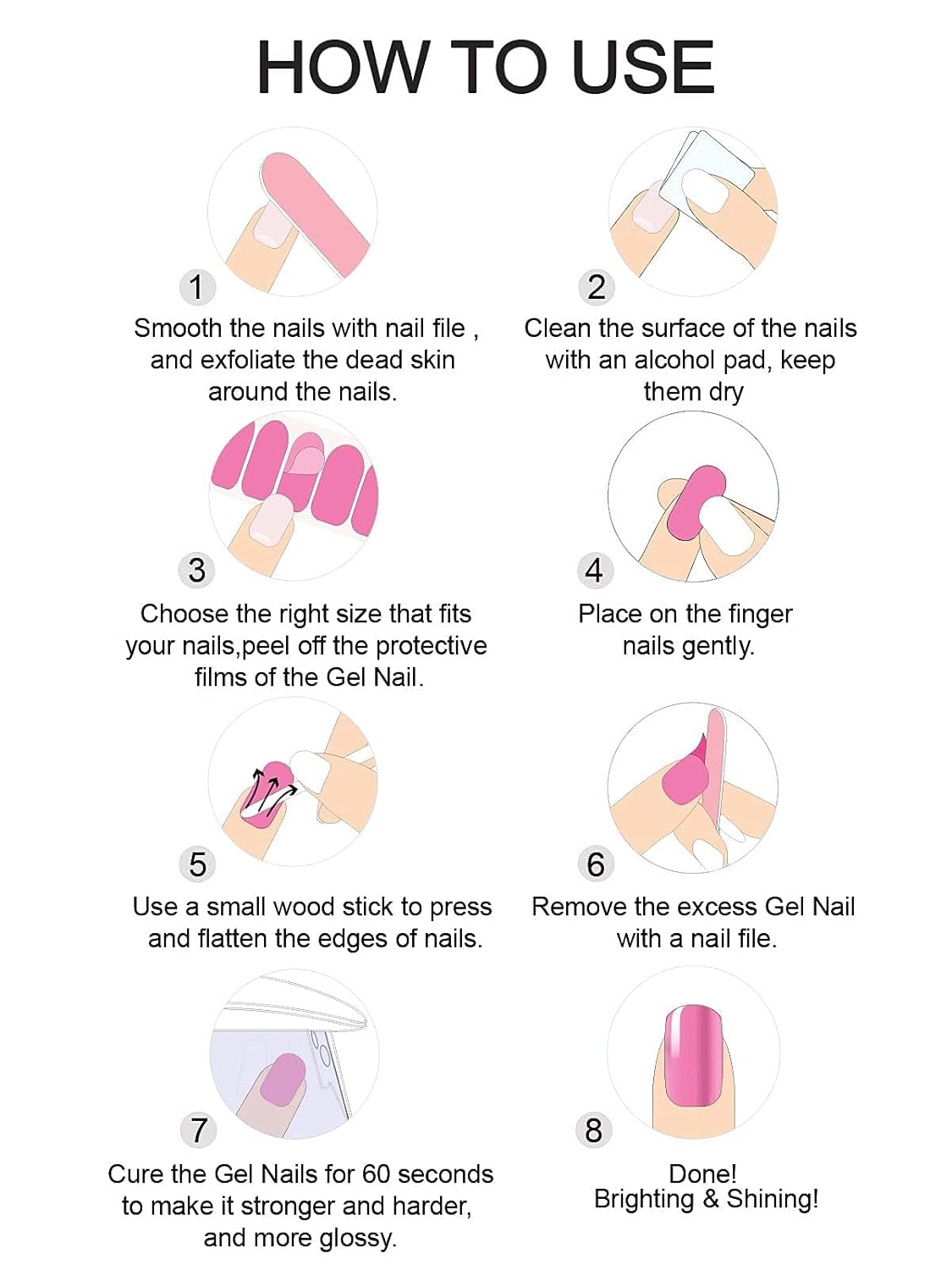 EBANKU Cured Gel Nail Stickers, 20 PCS Halloween Nail Gel Polish Strips, Adhesive Gel Nail Strips for Nail Design, Castle Spider Web Bat Nail Polish Stickers for Women Girls