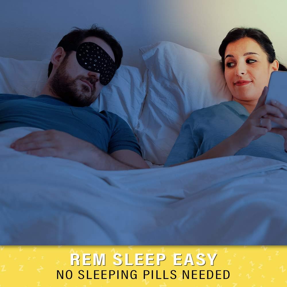 Silk Sleep Eye Mask for Men Women, Comfortable Super Soft Eye Mask with Adjustable Strap, 100% Pure Silk, Works with Every Nap Position, Ultimate Sleeping Aid Blindfold, Blocks Light, Jersey Slumber