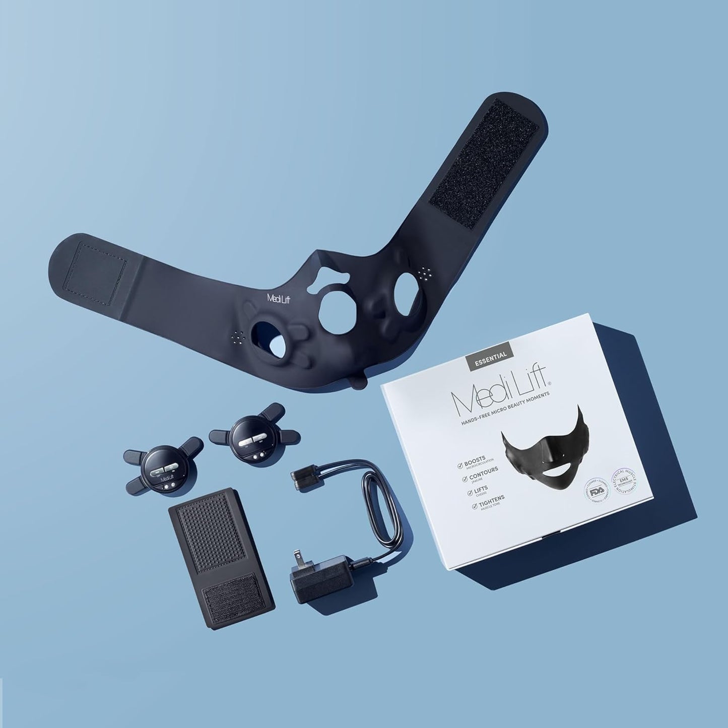 Essential Mask - Medi Lift EMS Facial Toning Device, FDA Cleared, Hands-Free Skin Device