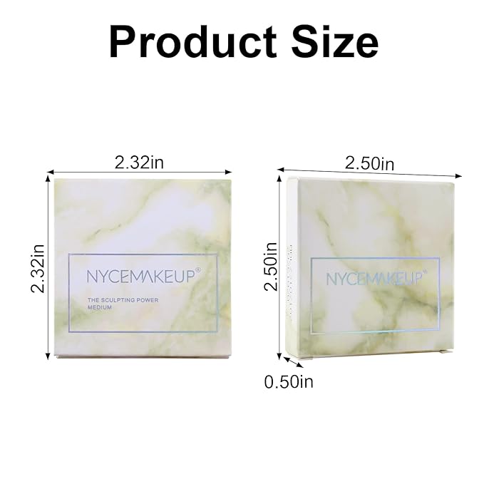 White Face Highlighter Makeup Palette, Matte Highlighters Makeup Powder, Illuminator Highlighter Powder for Cheeks, Collarbone the Nose, Long-lasting Natural Shiny 04#White