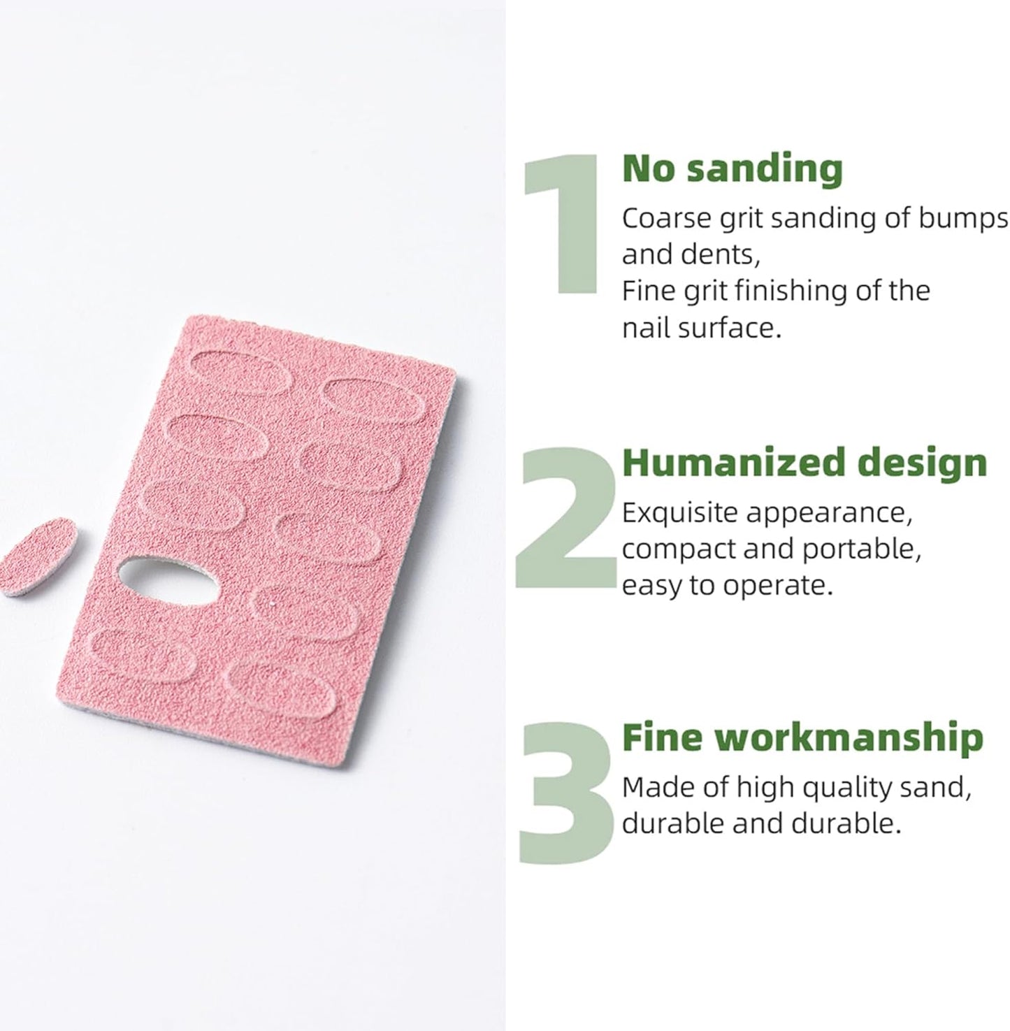 180 Grit Sandpaper Sheets Dual Ended Nail Cuticle Pusher Cuticle Cutter Self-Adhesive Sandpaper for Keratinizer Slant Heads Nail Art Pre Polishing Sandpaper Nail and Foot Salon Home Sandpaper