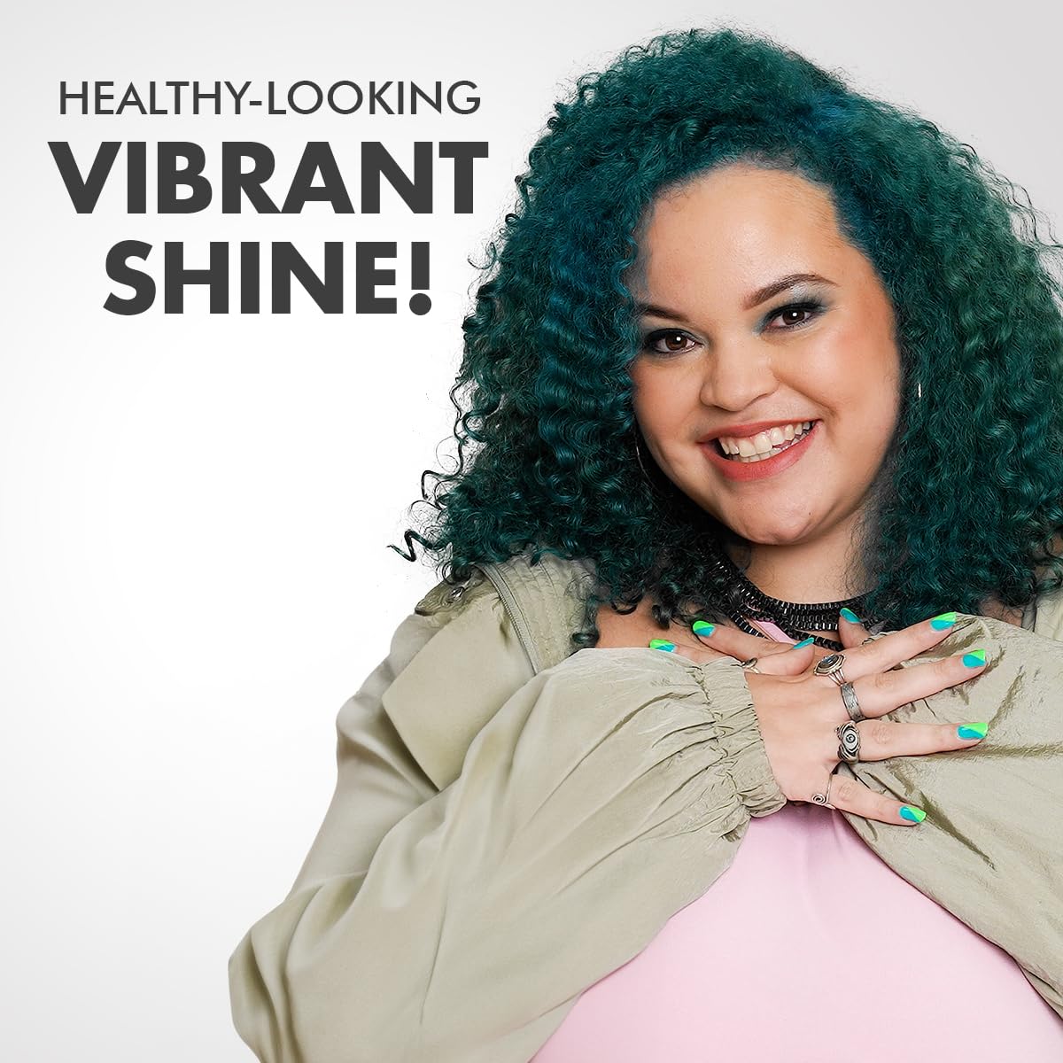 Got2b Color Remix, Customizable Semi-Permanent Hair Color, 097 Peacock Teal