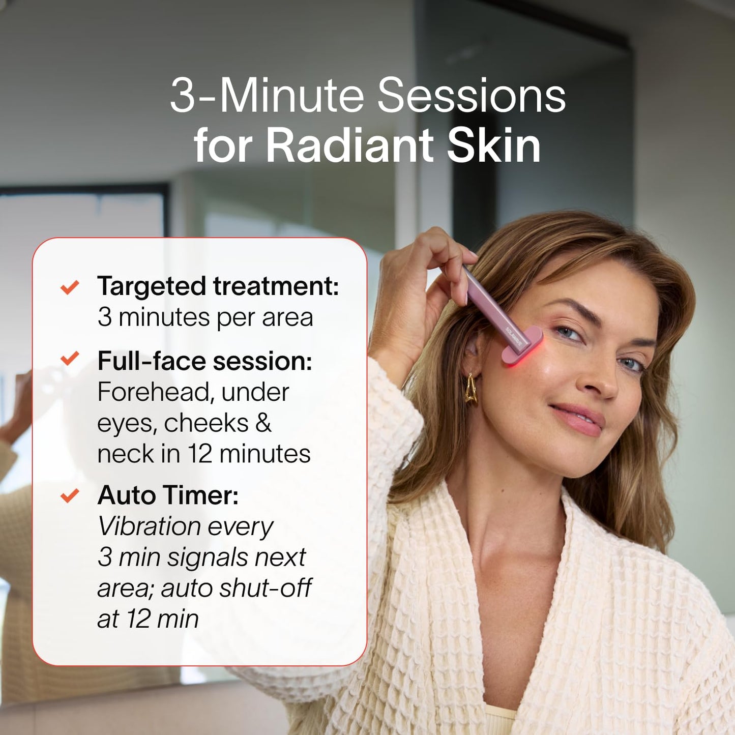 Solawave 4-in-1 Red Light Therapy Wand for Face & Neck | Beauty Device with Galvanic Current, Massager & Warmth | Anti-Aging, Wrinkle Reduction, Skin Tightening, Depuffing & Rejuvenation (Matte Black)