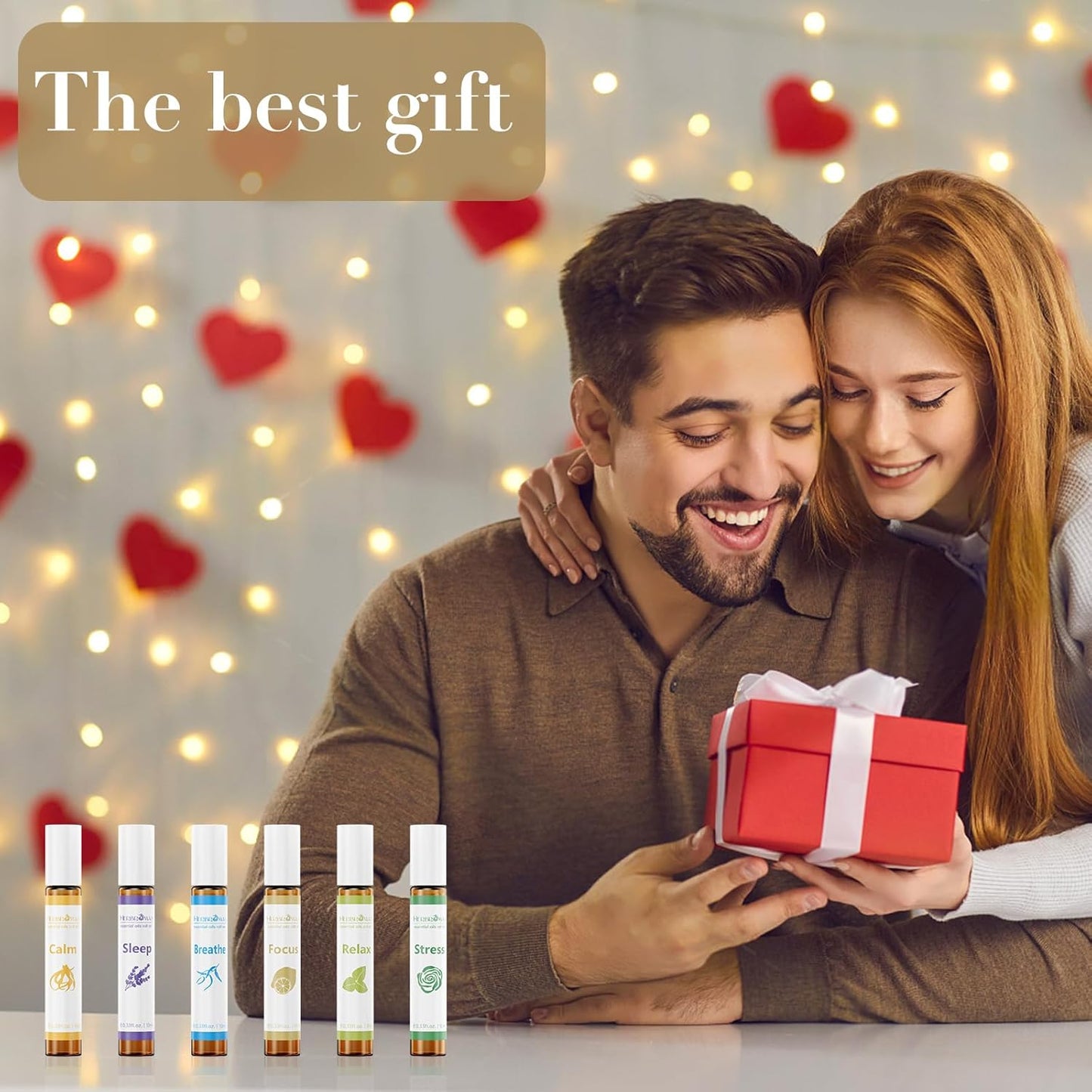 Aromatherapy Essential Oil Roll On Blend Relaxation Gift for Women, Natural and Pure Essentail Oils with Travel Size Roller Ball Bottle (Relax, 1)