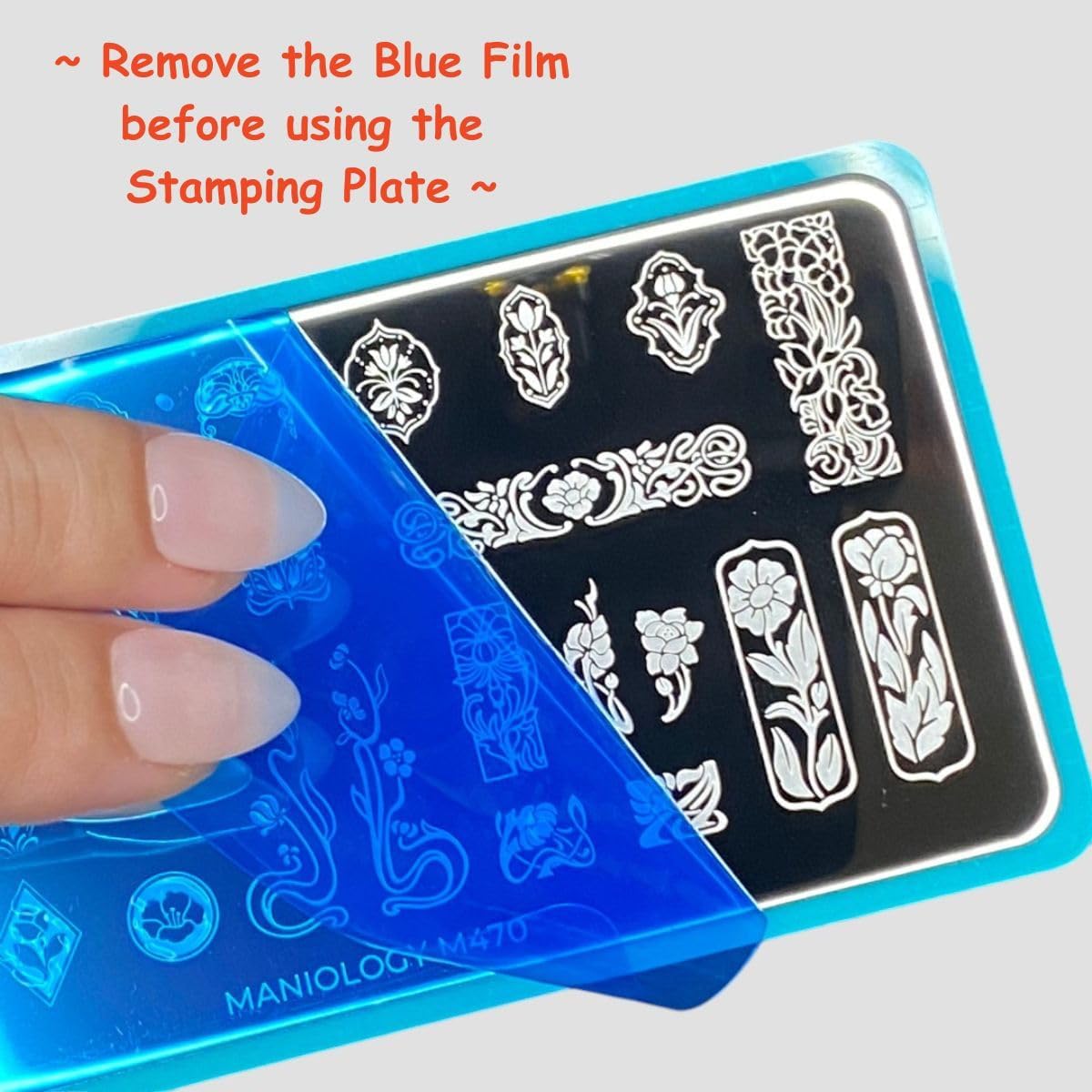 Maniology Swirls Nail Stamping Plate | Swirling Patterns Nail Art Manicure Designs, Swirl-Theme DIY Patterns - Reusable, Rectangular, Stainless Steel Nail Art Template