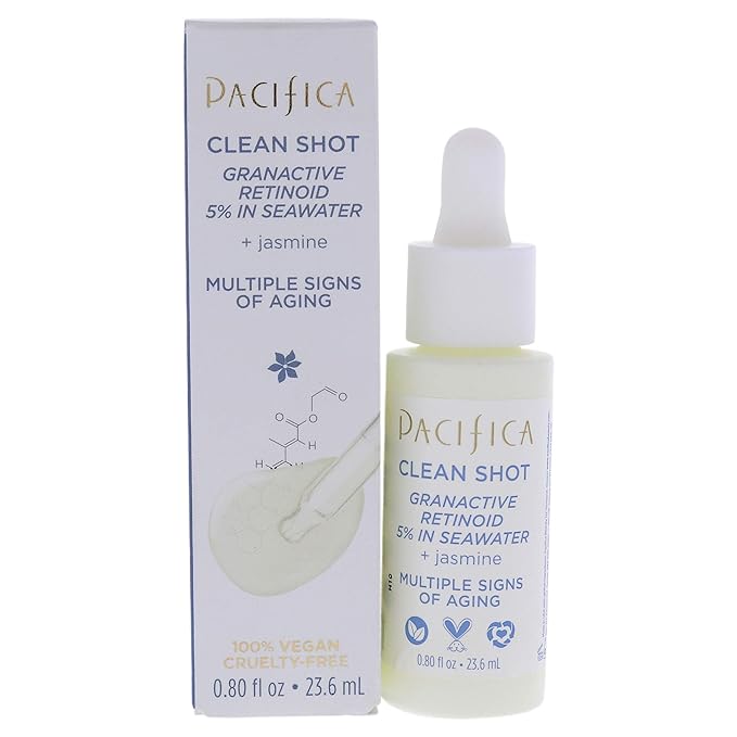 Pacifica Clean Shot Granactive Retinoid 5 Percent In Seawater Unisex, 0.8 Oz