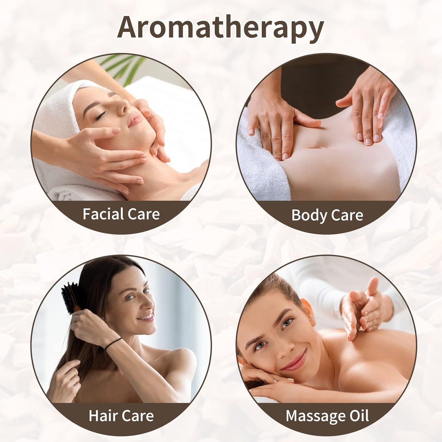 yethious Jasmine Chamomile Sandalwood Essential Oil Set Organic 100% Pure 3 Pack Chamomile Essential Oils for Aromatherapy & Diffuser