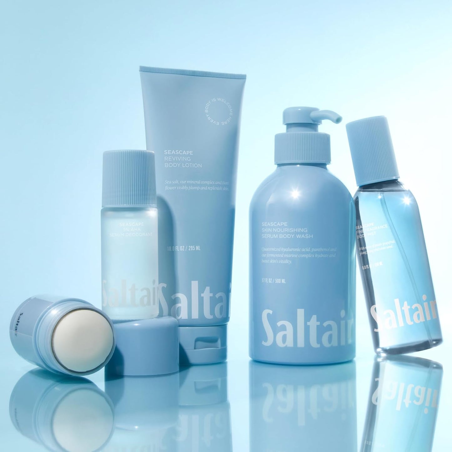 Saltair Body Lotion - 2 Pack Moisturizing Lotion For Dry Skin. Seascape Scented Hydrating Body Cream with Nourishing Moisturizer Formula. Skin Care for Women and Men. 2x 10oz Tubes