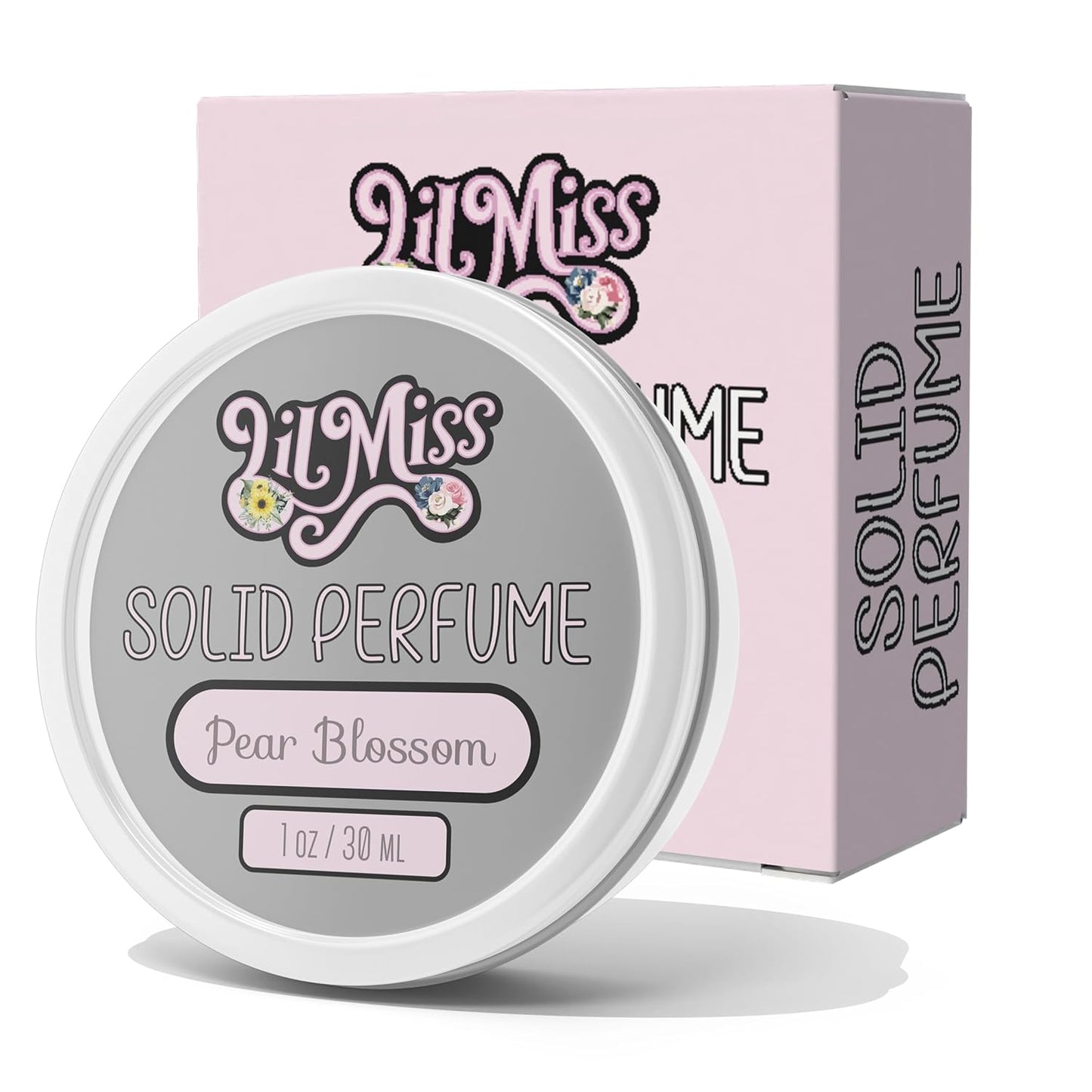 Pear Blossom Women's Solid Perfume Balm, Floral Fragrance and Pear Perfume, Blossom Pear Fragrance Balm for Women (1 Ounce)