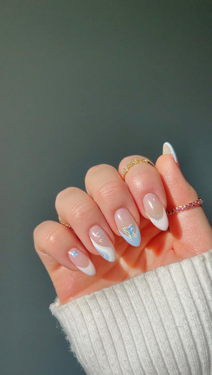 Pretty Please Nail Stickers - Lightweight & Easy-to-Apply Nail Art with Cute & Trendy Design - Durable & Long-Lasting Nail Stickers for Women, Ideal for DIY Manicures