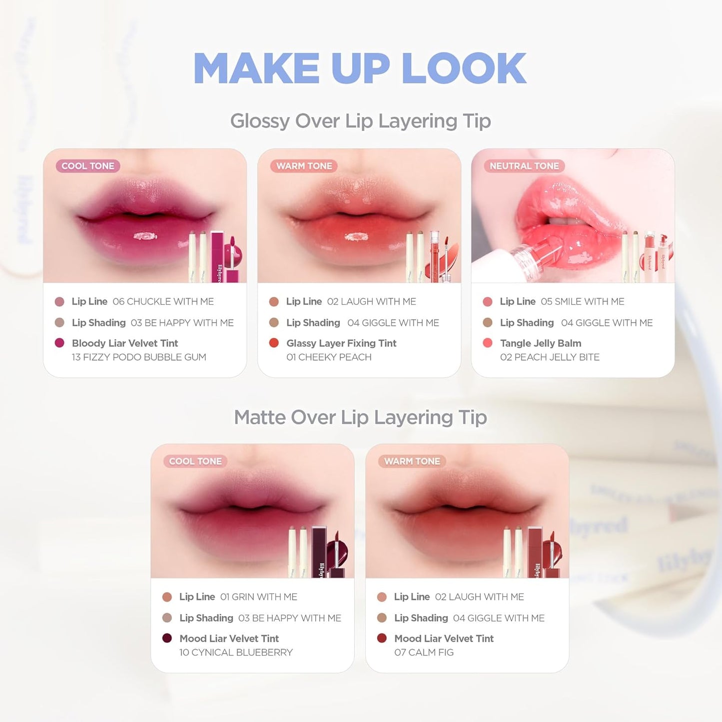 lilybyred Smiley Lip Blending Stick | Korean 3-in-1 Multi-Use Lip Liner, Smooth Creamy Texture, Long-Lasting Matte Finish, Soft Blur Effect, Precision Contour Pencil, 0.028 oz. (01 Grin with Me)