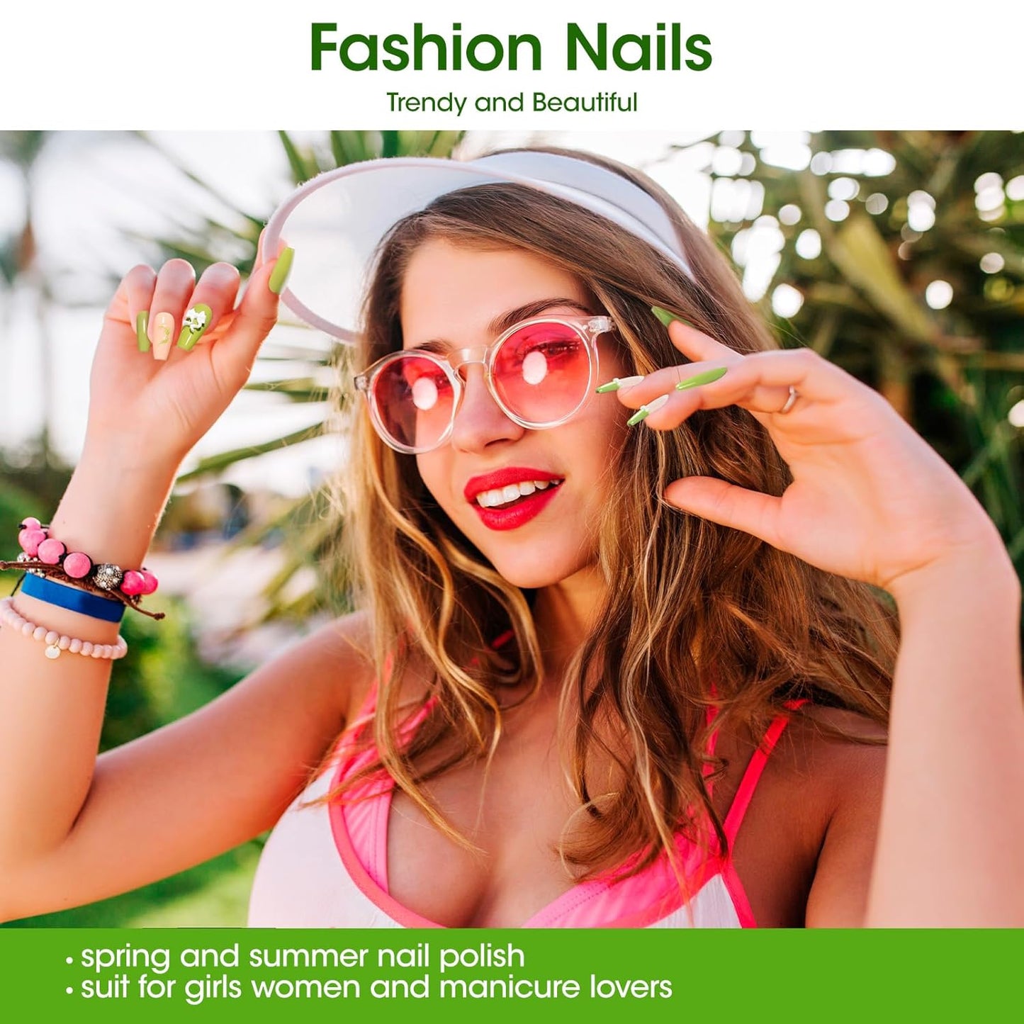 GELLEN Spring Summer Regular Nail Polish Non Gel, Fast Air Drying Traditional Nail Polish No UV Light Needed, Nude Green Set for Women Manicure Home Salon St. Patricks Day, Hema Free, 10ml