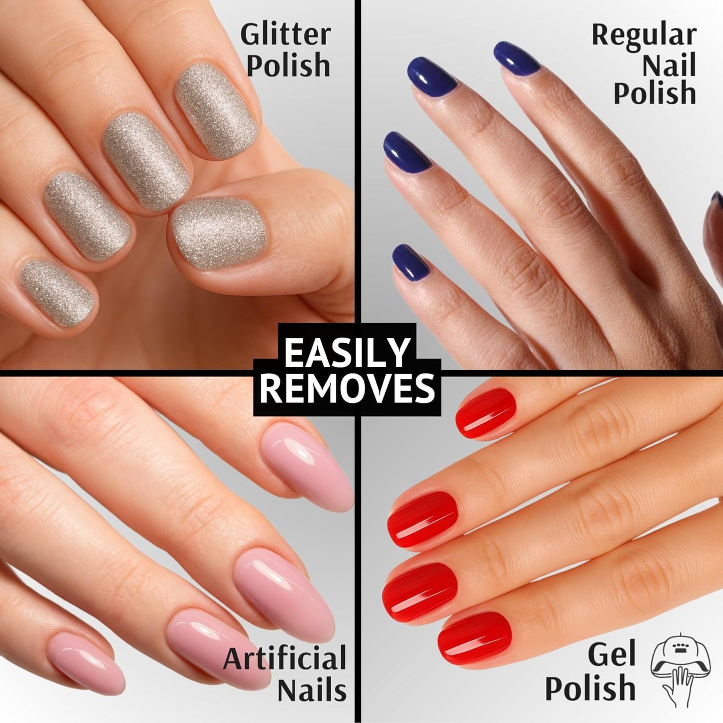 Pronto 100% Acetone Gel Nail Polish Remover - Gel Polish Remover for Nails | Acetone Nail Polish Remover & Acrylic Nail Remover for Removal of Glue, Gel & Dip | Gel Nail Remover, 12 Fl oz