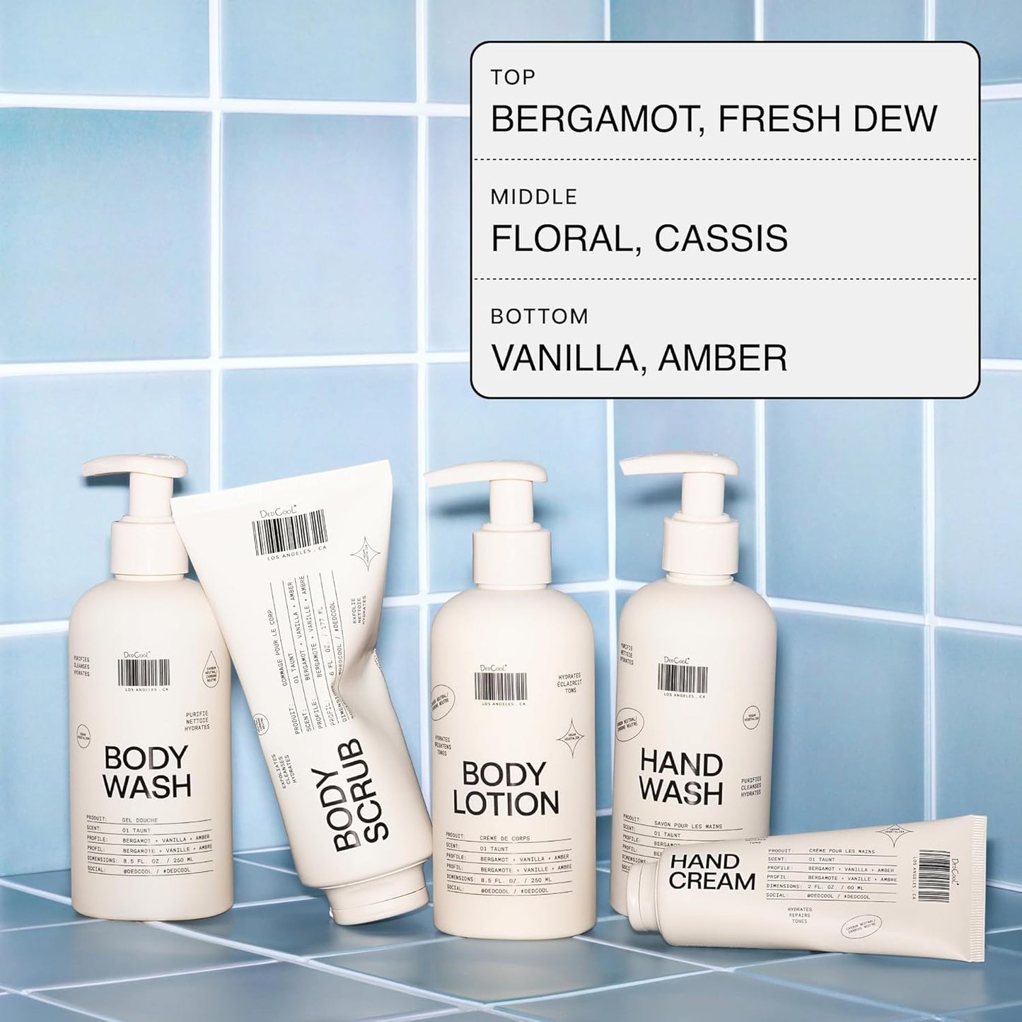 DedCool Body Lotion | Taunt | Lightweight, Deeply Hydrating Formula with Ceramides, Snow Mushroom & Meadowfoam Oil | Bergamot, Dew, Cassis, Vanilla & Amber Scent | Non-Toxic Vegan Skincare | 8.5 fl oz