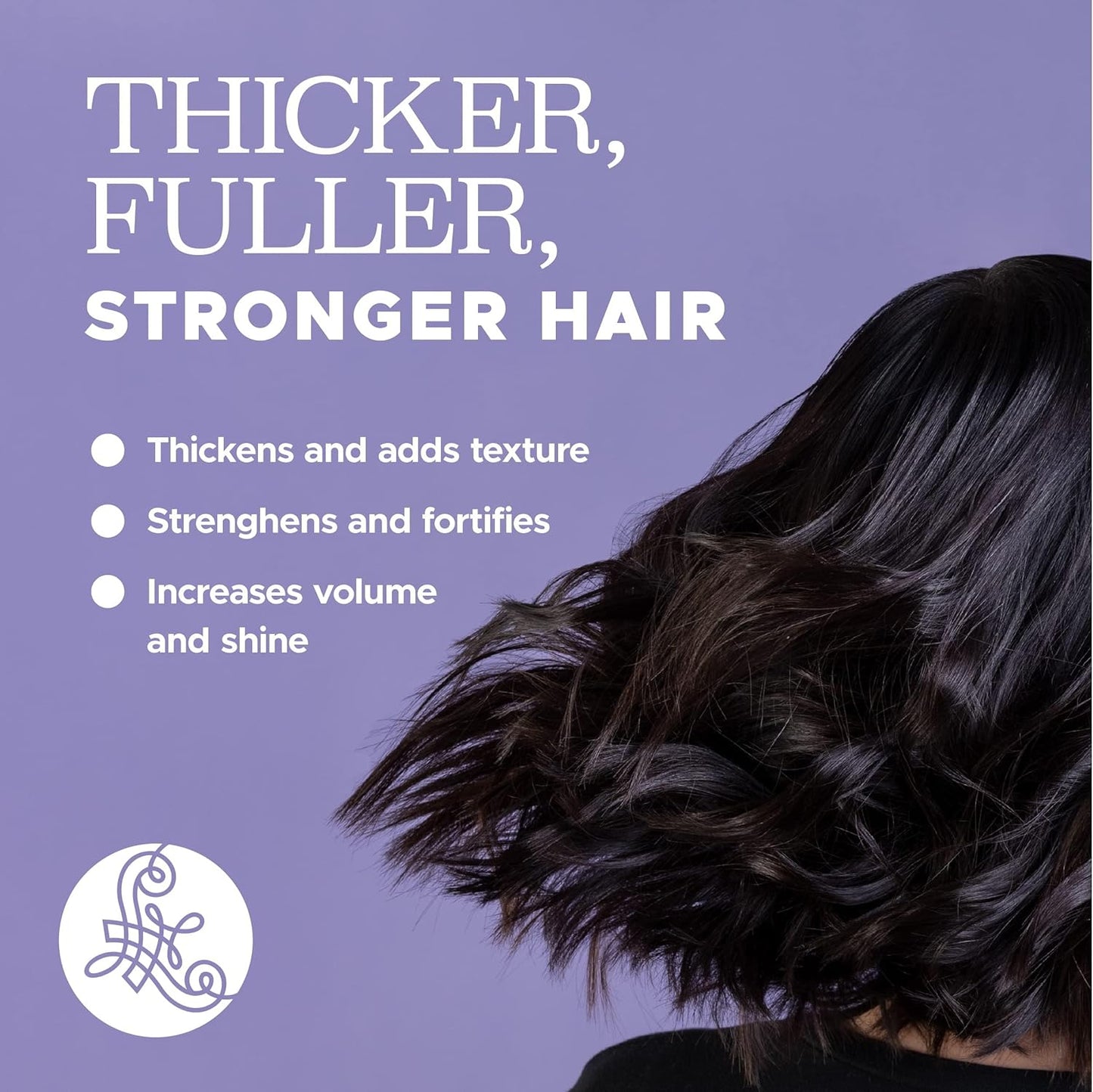 Luseta Biotin Shampoo and Conditioner for Hair - Thickening Shampoo for Thinning Hair- Infused with Argan Oil to Damaged Dry Hair - Sulfate Free Paraben Free-2 x 16.9 fl oz