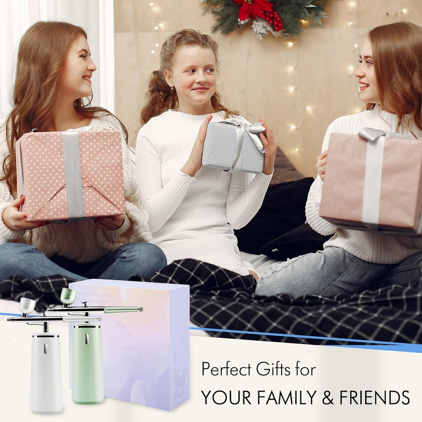 Microtree Nano Facial Sprayer High Pressure, Oxygen Facial Machine 0.3mm Nozzle Fine Mister Portable Facial Steamer Mist for Face Hydrating Skin Care Routine SPA at Home