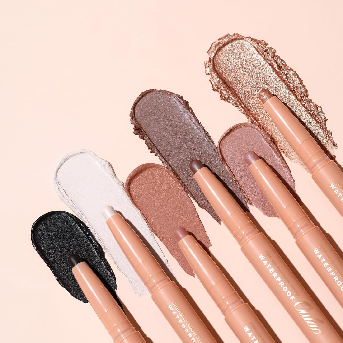 Oulac Matte Black Eyeshadow Stick – Twist-Up Waterproof Pencil, Long Lasting & Smudge-Proof, Vegan & Cruelty-Free, 1.25g, WM05 Nocturnal