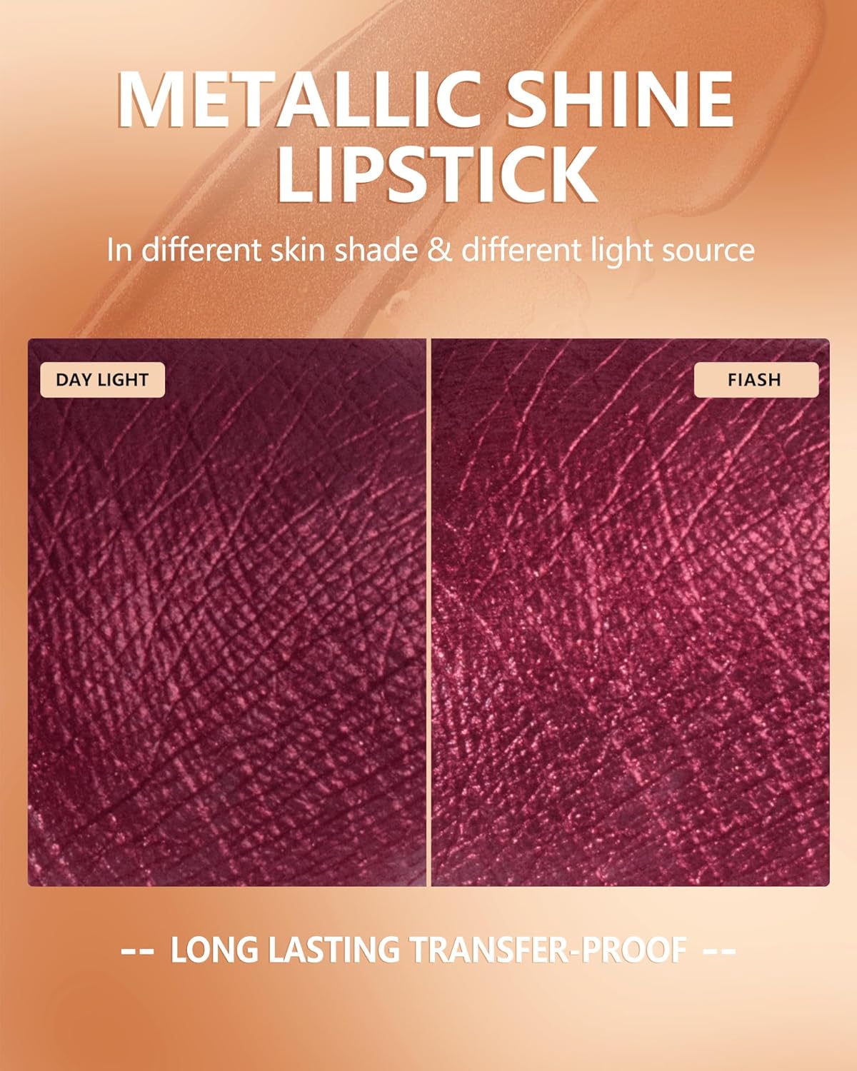 MAKI YIKA Dark Purple Lipstick for Women Metallic Lipsticks Glitter Long Lasting Lipstick No Smudge No Transfer Liquid Lip Gloss (BR16 Last Kiss)