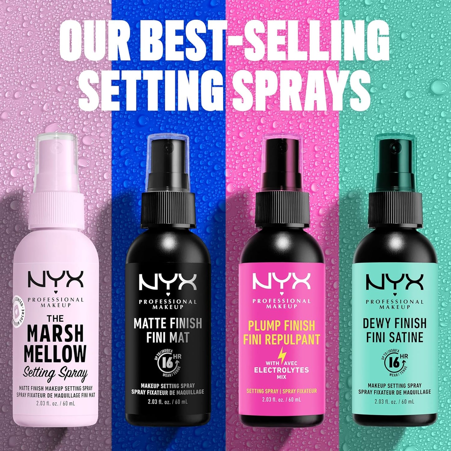 NYX PROFESSIONAL MAKEUP Makeup Setting Spray - Matte Finish, Long-Lasting Face Mist for up to 16HR Wear, Vegan Formula, JUMBO Size