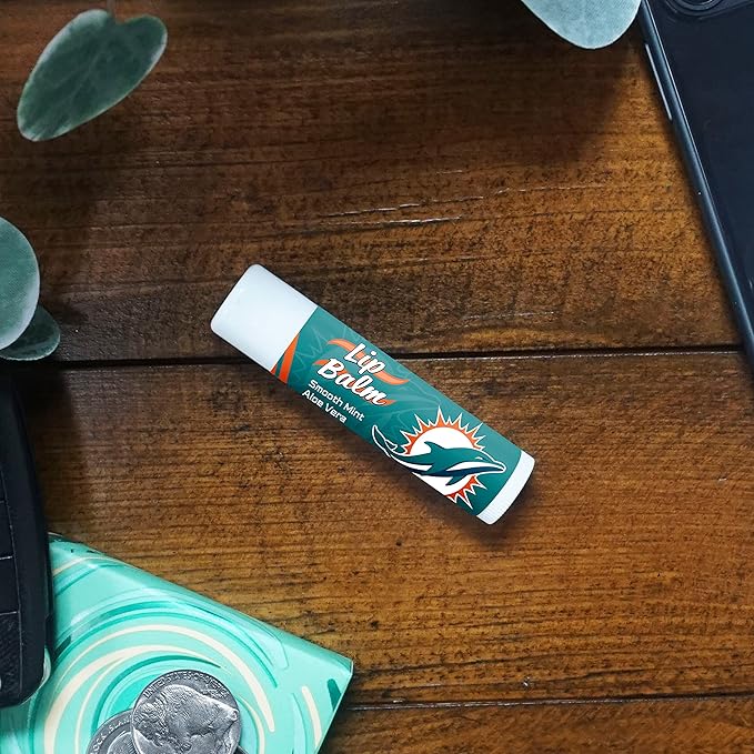 FANMATS 34698 Miami Dolphins Smooth Mint SPF 15 Lip Balm