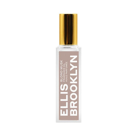 Ellis Brooklyn Blond Musk Perfume Oil Roll-On for Women – Clean White Musk Scent – Bergamot, Violet Petal, Waterlily, Rose & Vanilla Orchid – Long Lasting Fragrance, Travel-Friendly Rollerball, 15ml