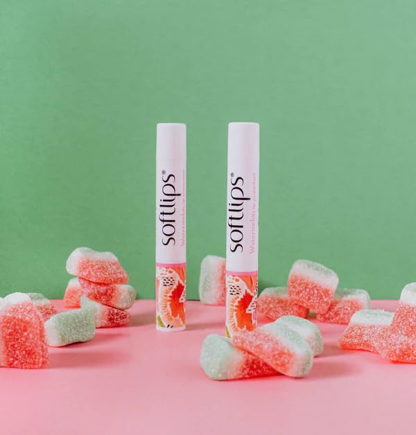 watermelon lip balm with intense hydration 2 sticks