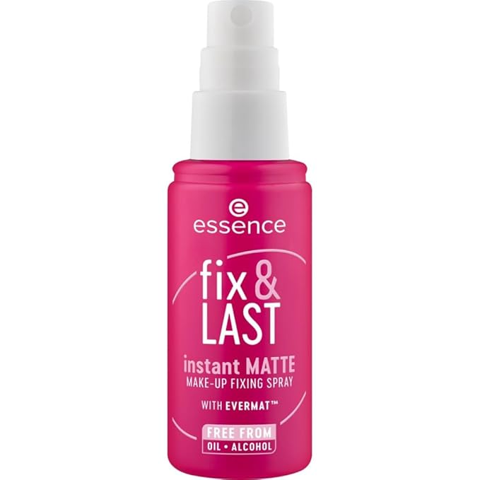 essence | Fix & Last Instant Matte Makeup Fixing Spray | Shine Control & Long-Wearing Formula | Vegan & Cruelty Free