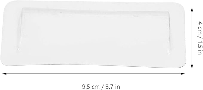 SEWACC 30pcs Clear Plastic Lip Balm Pouches Clear Lipstick Holder Money Card Holder Transparent Lip Balm Window Holder Plastic Domes for Lip Balm