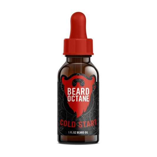 Beard Octane: Cold Start - Natural Beard Oil w/Argan Oil - 1 Oz - Healthy Softer Beards - Made in USA - Premium Handcrafted Beard Care