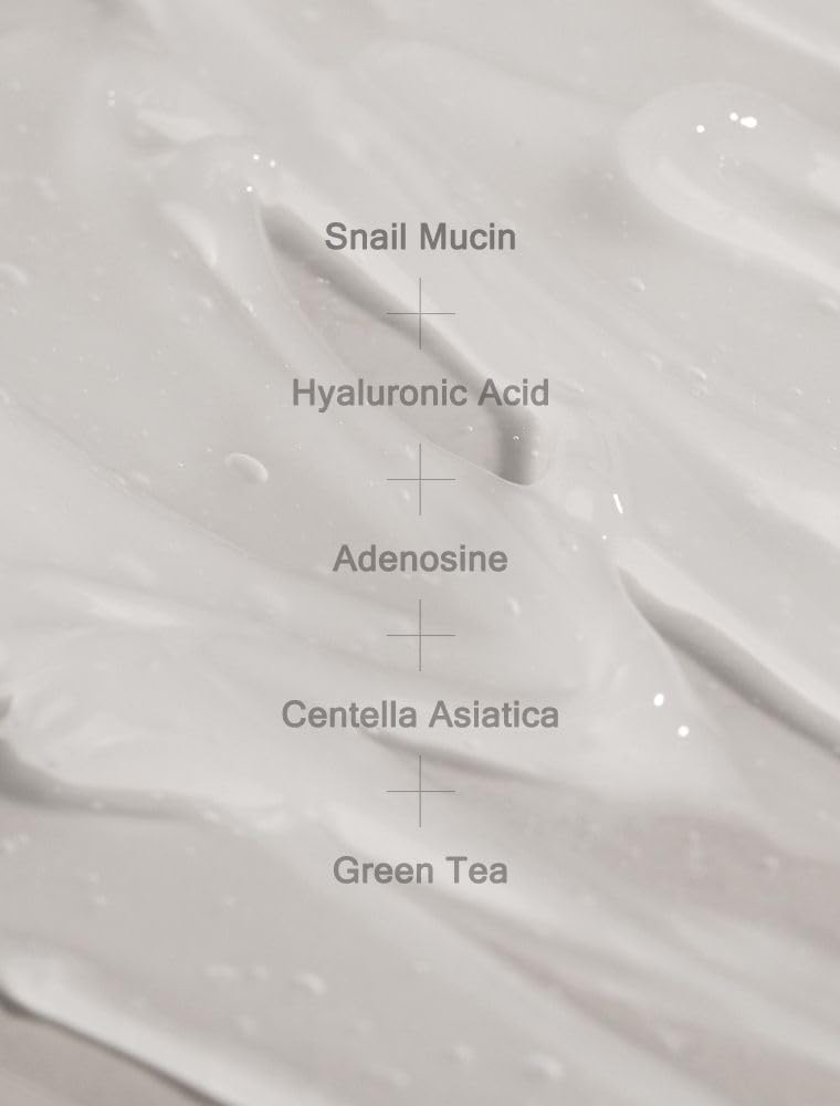 MIZON Set of Two Snail Recovery Gel Cream Snail Mucin for Fine Lines Skin Elasticity Moisture Fragrance-Free Korean Skincare(45ml 1.52 fl.oz -Pack of 2)