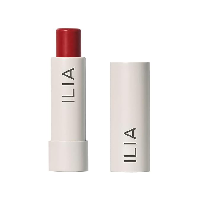 ILIA - Balmy Tint Hydrating Lip Balm | Non-Toxic, Cruelty-Free, Moisturizing + Sheer, Buildable Lip Color (Heartbeats, 0.15 oz | 4.4 g)