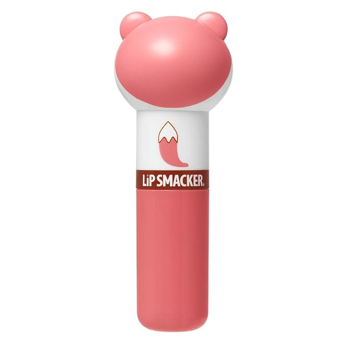 Lip Smacker Lippy Pals Fox, Flavored Moisturizing & Smoothing Soft Shine Lip Balm, Hydrating & Protecting Fun Tasty Flavors, Cruelty-Free & Vegan - Foxy Apple