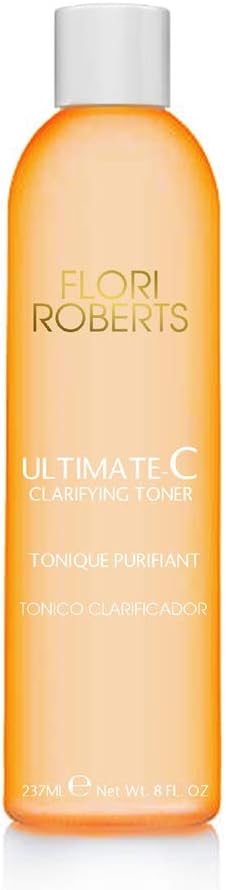 Ultimate-C Clarifying Toner by Flori Roberts, Facial Toner for Women of Color or Deeper Skin Tones, Protects Against Signs of Aging, Refreshing, Hydrating, Calming, Alcohol-Free