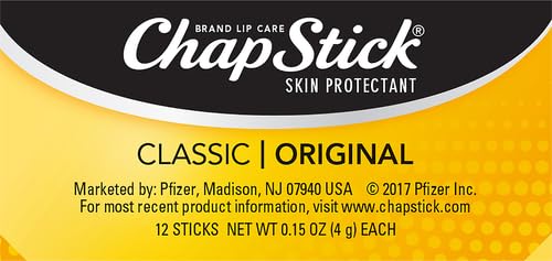 ChapStick Classic Original Lip Balm Tube, Lip Care - 0.15 Oz