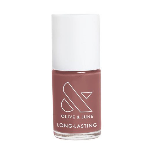Olive & June Long Lasting Nail Polish | Plump Gel-Like Finish No Lamp Needed | Lasts up to 10 days | Salon-Quality Color at Home | 15-Free Vegan Cruelty-Free Chip-Resistant Shine |Shacket Rose Neutral