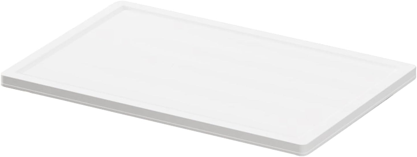 JOYMOOP Foldable Storage Cabinet Top Cover, Fits XXL Storage Boxes, Durable, Easy to Install, Dustproof and Waterproof, White