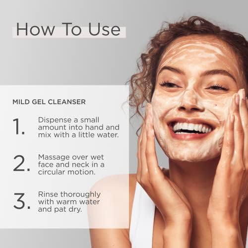 Glytone Mild Gel Cleanser - Exfoliating Face Wash for Normal to Combination Skin - With 4.7% Pure Glycolic Acid - Vegan & Fragrance-Free - 6.7 fl. oz.