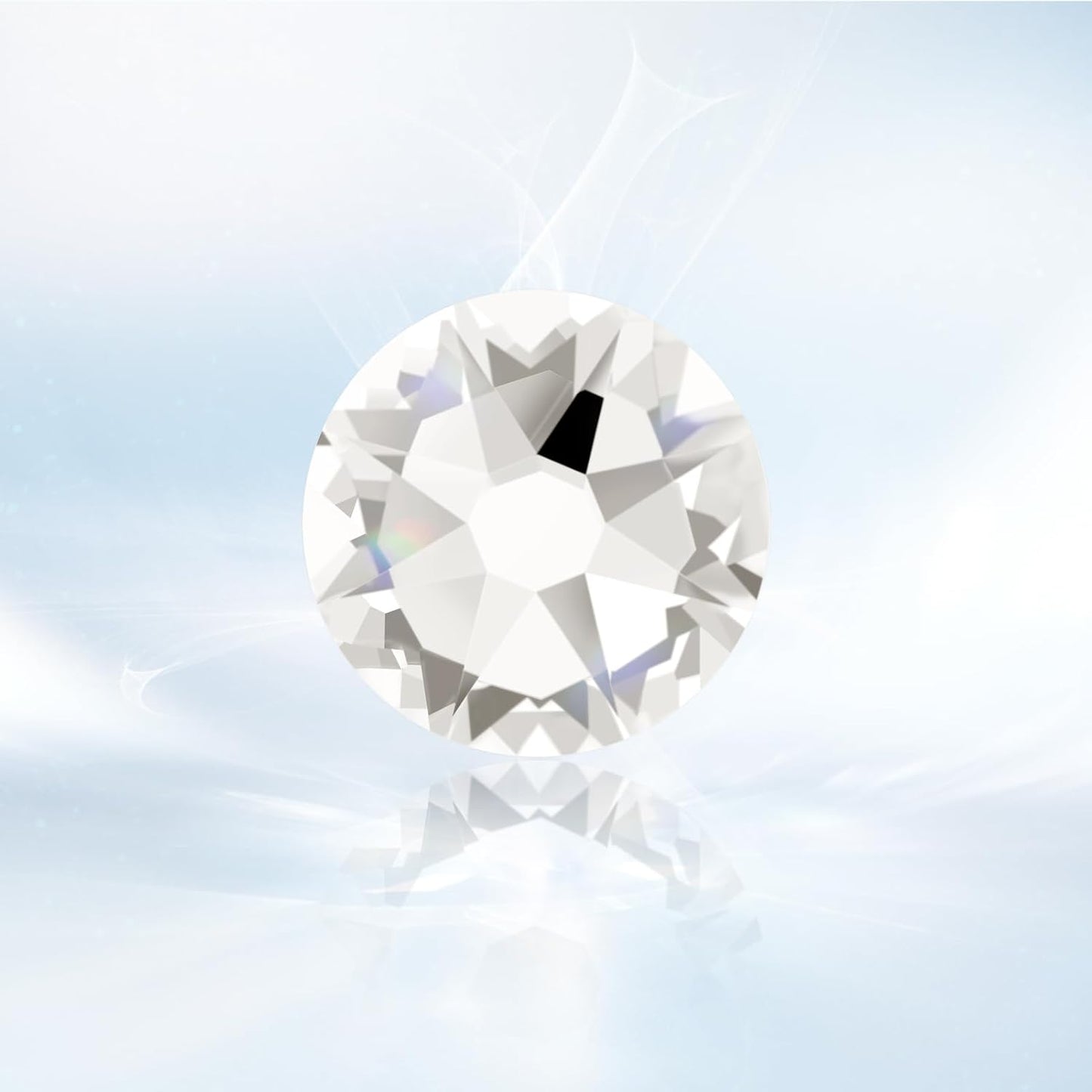 Novani Clear Rhinestones 1440pcs Flat Back Round Rhinestone Style 2088 Sparkly Crystal Gemstones for Nail Art and Crafting SS8,2.3-2.5mm