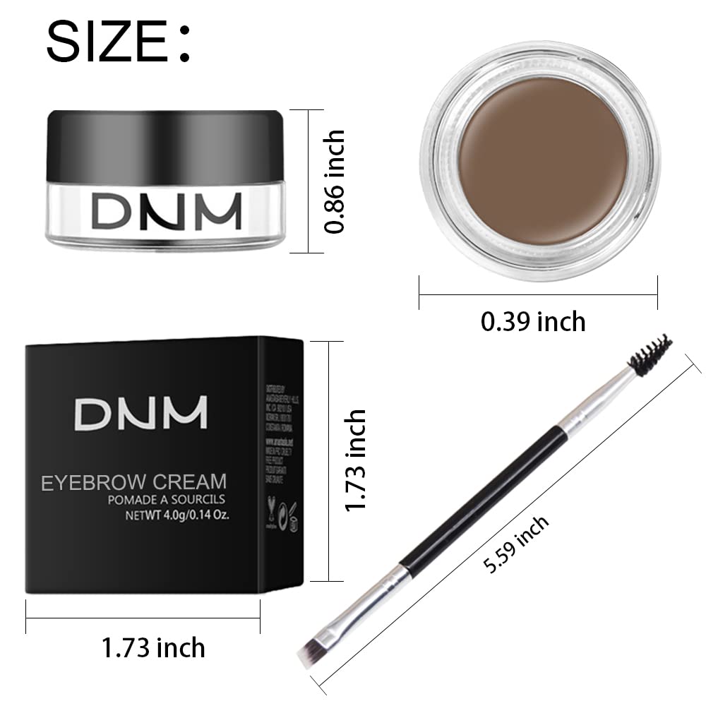 evpct Taupe Eyebrow Powder Pomade Gel Shaper Makeup Kit with Dual-ended Brush, Eyebrow Stencil Kit for Women Shaping, Eye Brow Pomade Stencil Shaper Tinting kits for Women, Long Lasting Waterproof