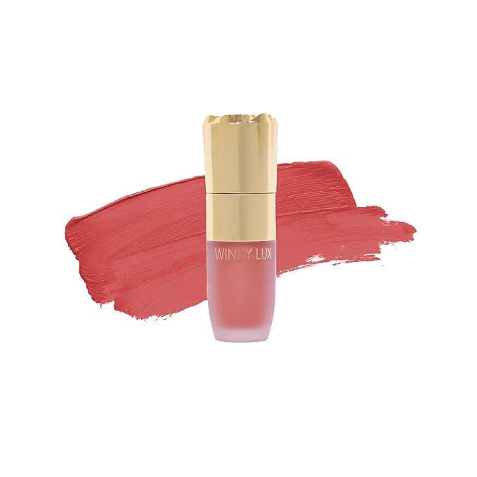 Winky Lux Cheeky Rose Liquid Blush, Gel Cream Blush Wand, Blendable & Buildable Pigment, Long Lasting Weightless Velvet Finish, Dusty Rose Blush, Noble